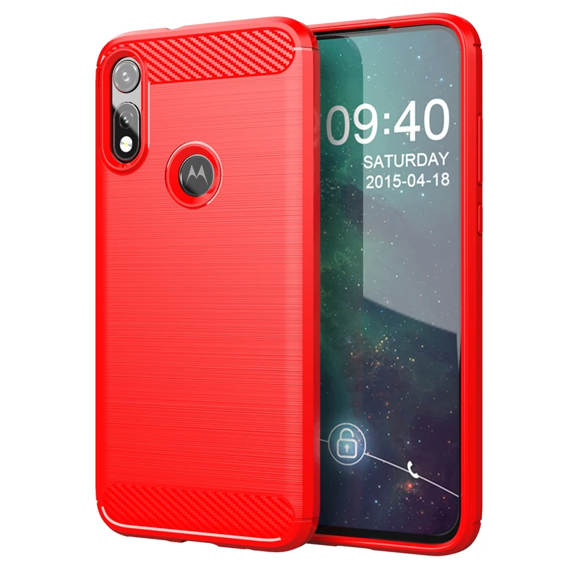 Shockproof Silicone Carbon Fiber Phone Case - Sleek Back Cover