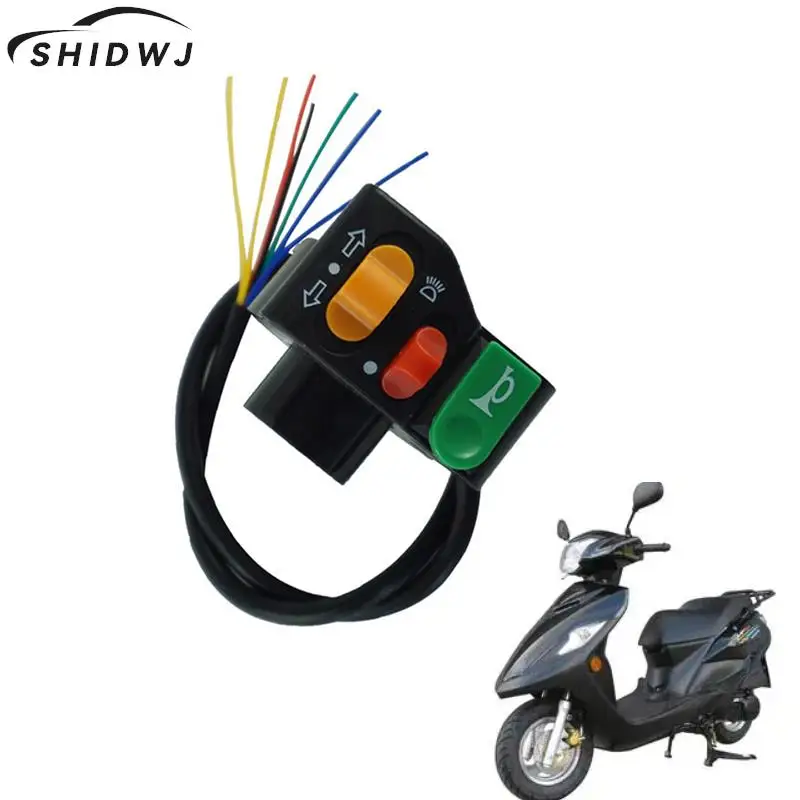 

1Pcs Motorcycle 7/8 Handlebar Horn Turn Signal Head Light Beam Kill Switch 3 In 1 Power Switch