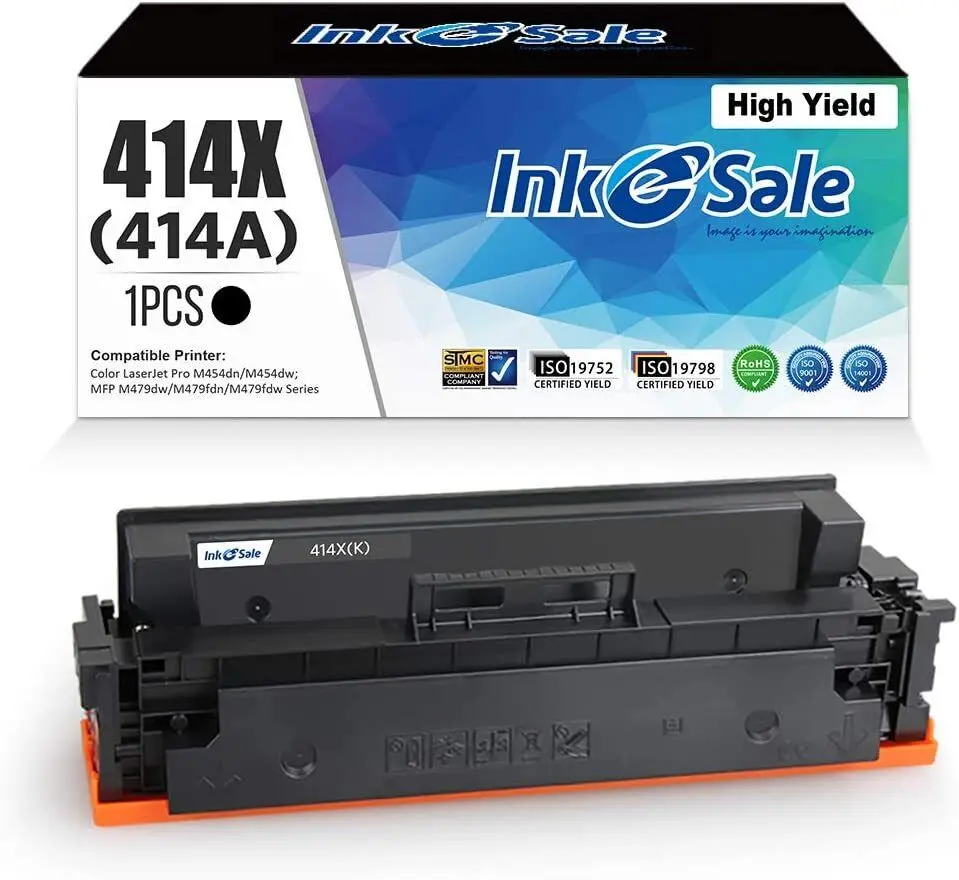 1Pk Nessun Chip Per Hp 414X W2020X Toner Nero Laserjet M454Dw Mfp M479Fdw M454Dn