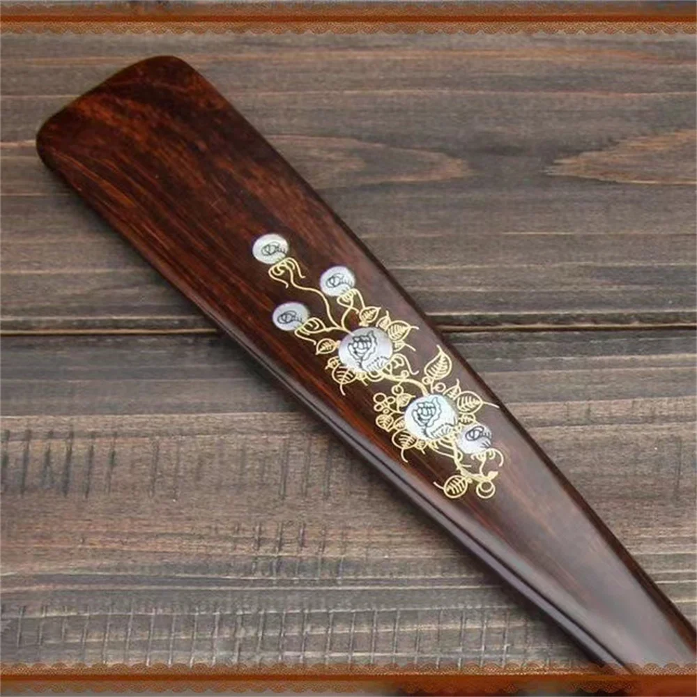 55cm Long Wooden Shoe Horns 22.5inch Shoe Horn Lifter Household Women Men Heel Spoon Helper Lifter Tools Convenience