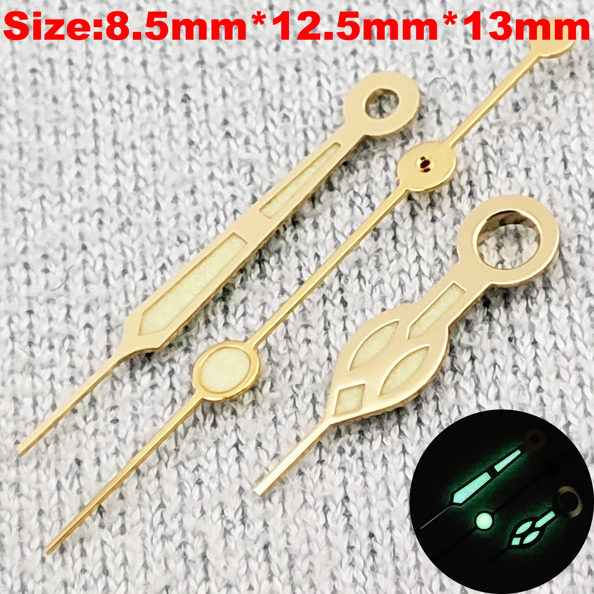 Luminous Multi-Color Watch Hands - Green, Black, Silver, Gold, Rose