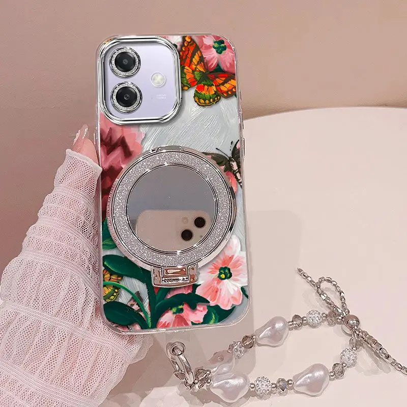 Vivid Flowers Bracelet Holder Phone Case Cover