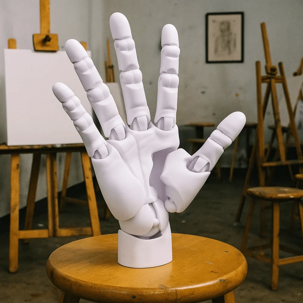 Plastic Hand Joint Movable Model Biomimetic Manikin Hand Simulation Hand Action Figure Mannequin Collectible Anime Hand Model