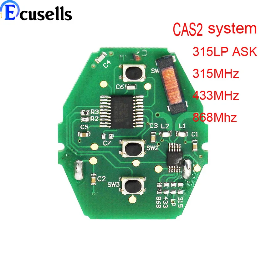 CAS2 System Car Remote Key Circuit Board For BMW 3/5 7 Series 315LP 315/433Mhz / 868Mhz With ID46-7953 Chip