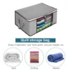 1/2pcs Non-Woven Home Large Foldable Clothing Storage Bag Quilt Clothes Wardrobe Closet Organizer Bag Toy Sundries Organizer Bag 4