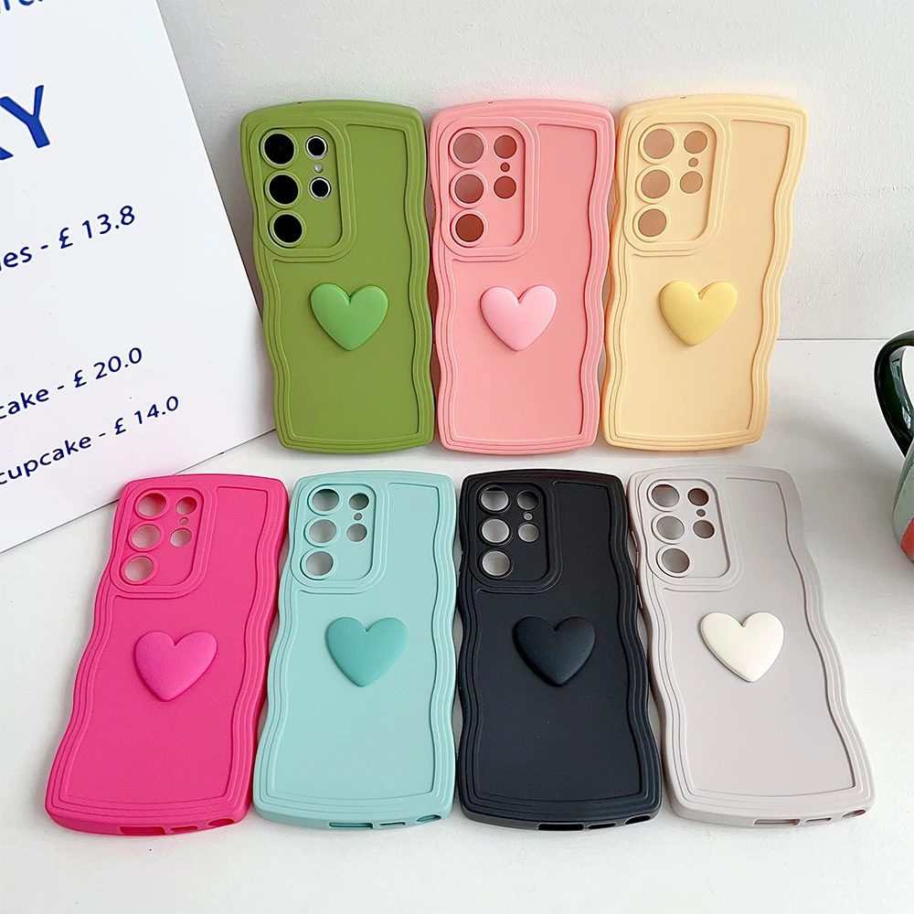Vibrant Love Heart Silicon Phone Case - Shockproof & Soft Cover