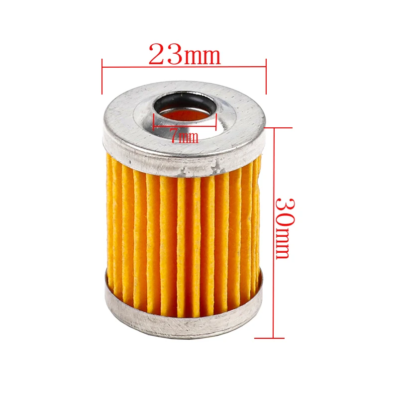 10 Pcs Motorcycle Fuel Filter With Spare Element Reusable Washable For Honda Yamaha Suzuki Pit Dirt Bike Motocross ATV Go Kart