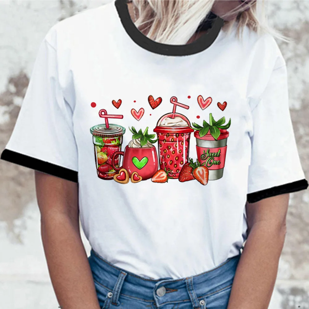 

Женская футболка с принтом арбуза кофе