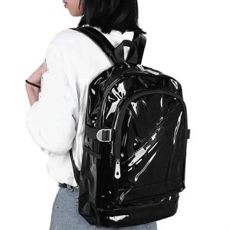 

Fashion Transparent Backpack Waterproof PVC Clear Plastic Daily Mini Teenager Girls Notebook School Bag