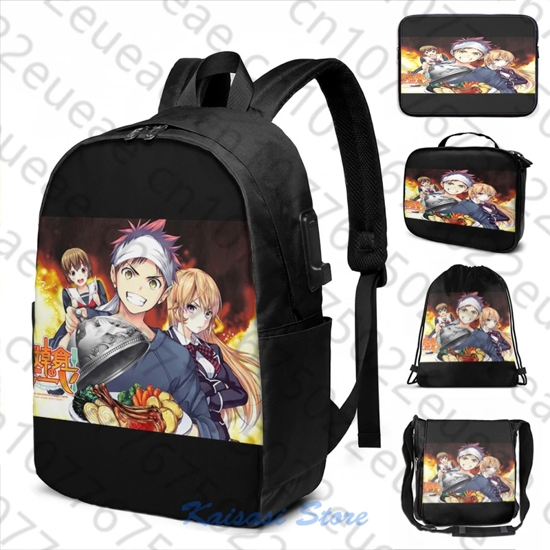 

Забавная графическая печать пищевых войн! Рюкзак с USB-зарядкой для мужчин и женщин, школьные ранцы, дорожная сумка для ноутбука