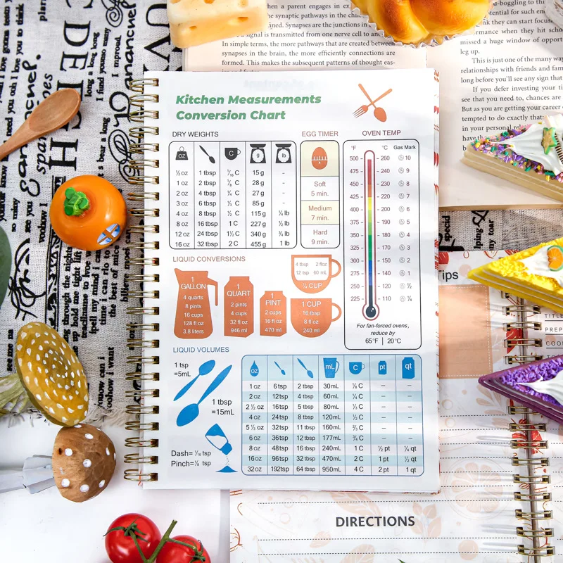 Nourishing Lifestyle Recipe Journal - 104 Pages, Spiral-Bound Notebook