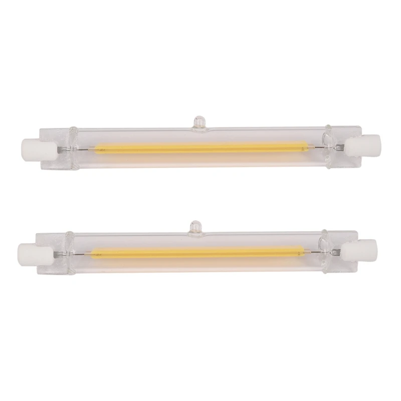 

2X Dimmable R7S Led Cob 10W 118Mm Led Light Bulbs Replace Halogen Lamp-Warm White Light 220V