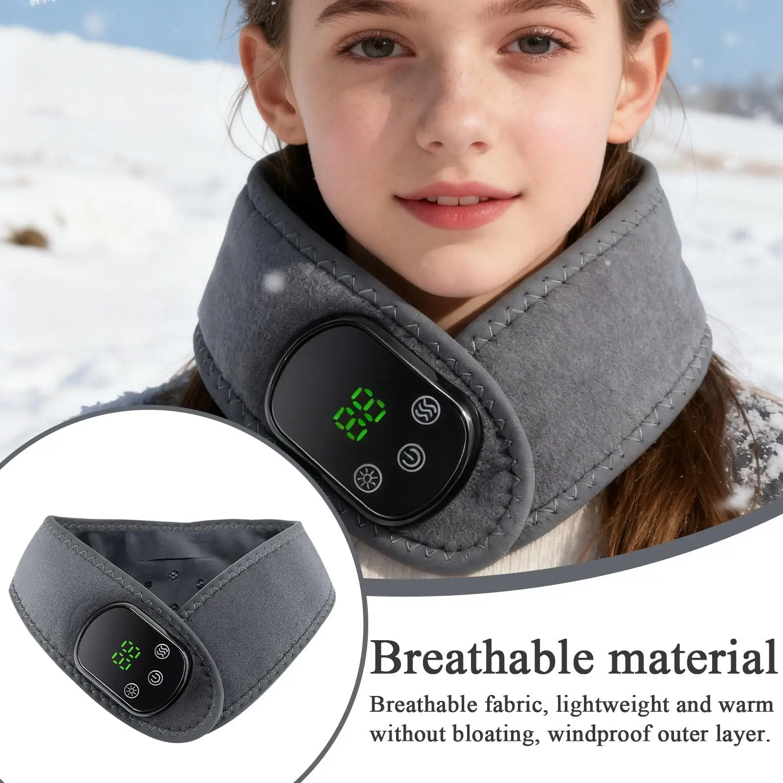 Heating Pad For Neck 5 Heat Settings Electric Warmer Electric Heat Pad With Vibration Massage For Men Women Elderly Workplace