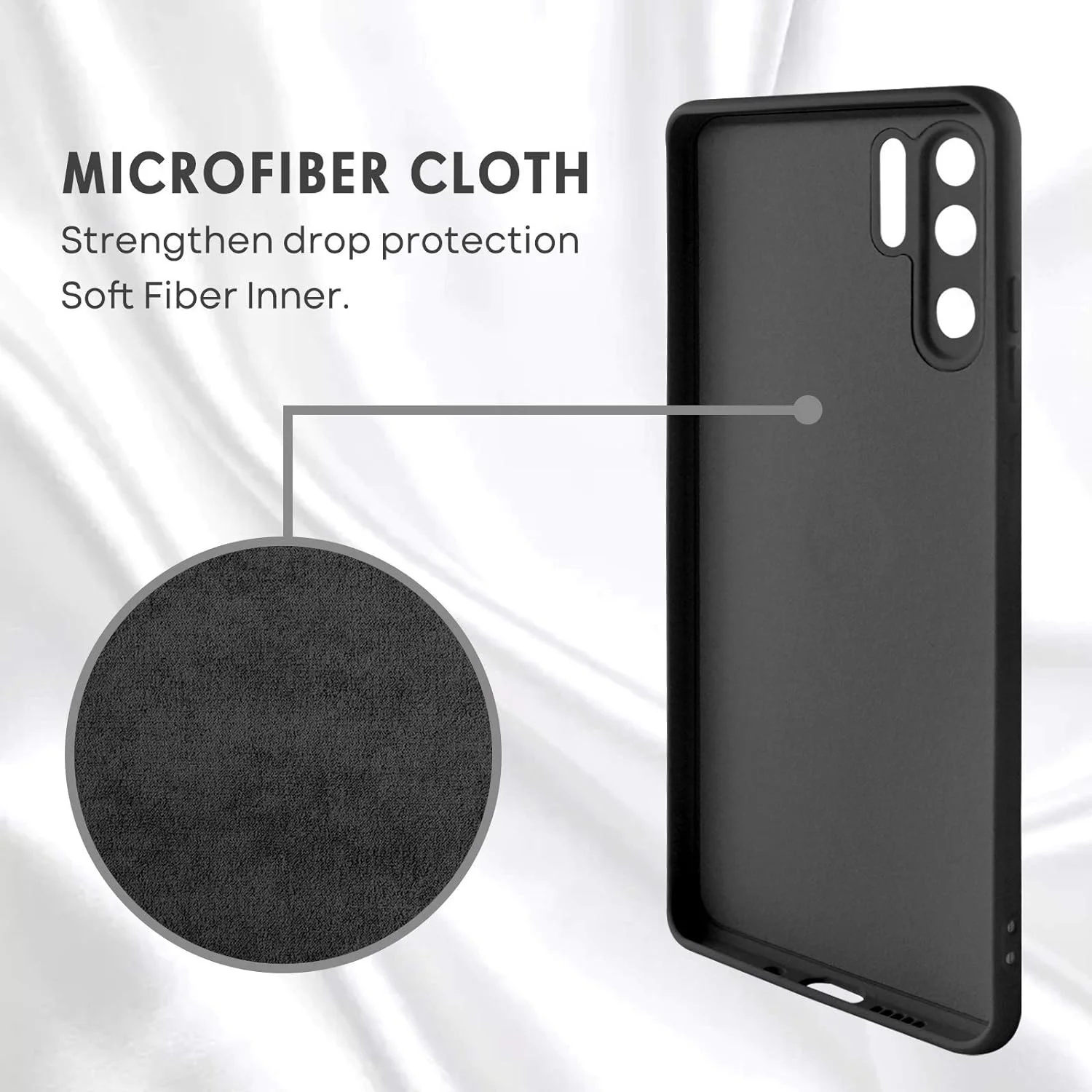 Premium Silicone Shockproof Phone Case with Lanyard Cord - Elegant Protection Cover
