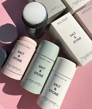SALT& STONE Unisex Natural Plant Deodorant Black Rose Oud Neroli Basil Brand Deodorant Eliminate Body Odors Fragrance Blam Stick 1