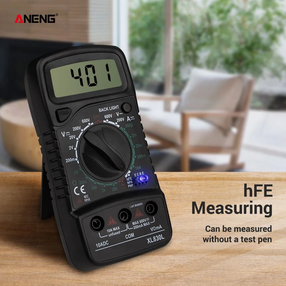 Digital Multimeter Multimeter Tester Transistor Tester ANENG XL830L Esr Meter Testers Automotive Electrical Dmm Peak Tester Meter Capacitance