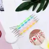 5Pcs/Set Dual-Ended Nail Art Dotting Pen Rhinestones Gems Picker Crystal Beads Handle Ball Head Drawing Painting Manicure Tools 4