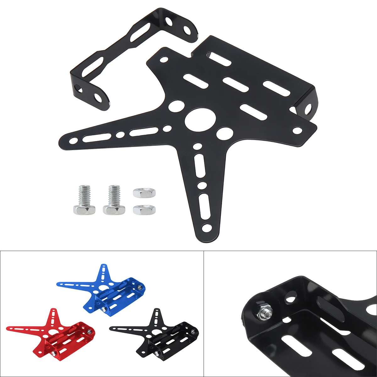 

Универсальный CNC Мотоцикл Регулируемый угол алюминиевый номерной знак рамка держатель кронштейн для мотоцикла скутера