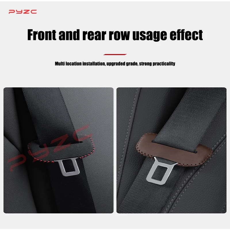 Car Seat Belt Buckle Plug Protective Cover For Fiat 500C 500S 500 Car Safety Seatbelt Anti-scratch Auto Interior Accessories