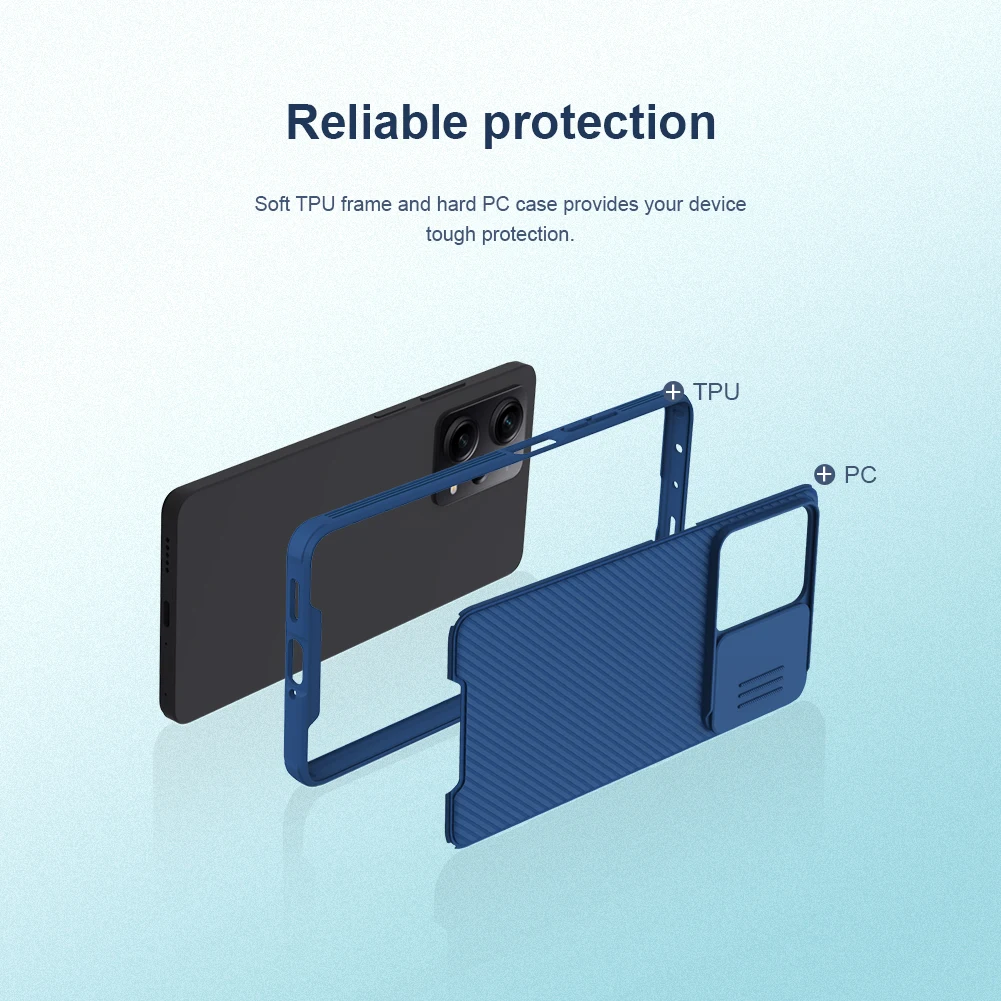 NILLKIN For Xiaomi POCO X5 Pro 5G Case CamShield Pro Case Slide Camera Privacy Protection Back Cover For Xiaomi POCO X5 Bumper 6