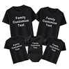 Custom Family Shirt Personalized Family T-shirts Custom Text on Shirt Cotton Unisex Tshirts Daddy Mommy Kids Shirt Baby Bodysuit 1