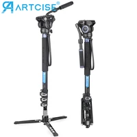 Monopod for Camera Tripod Professional Dslr Camera Monopod 360 Panorama Fluid Head Mobile Phone Flexible Mini Tripod Stand LF70T