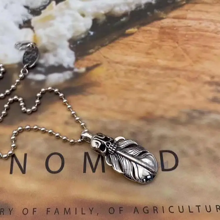 

S925 pure silver men women with necklace gift fashionable girl pendant chain of clavicle