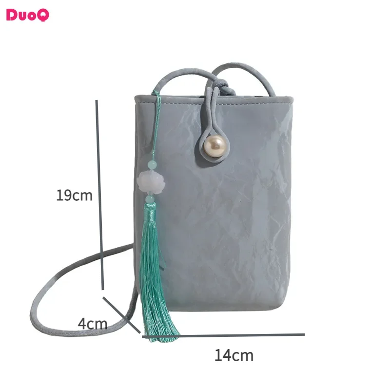 

2024 New Solid Color PU Women's Crossbody Phone Bag Small Fresh Sweet Shoulder Bag Multicolour High Quality Elegant Simplicity