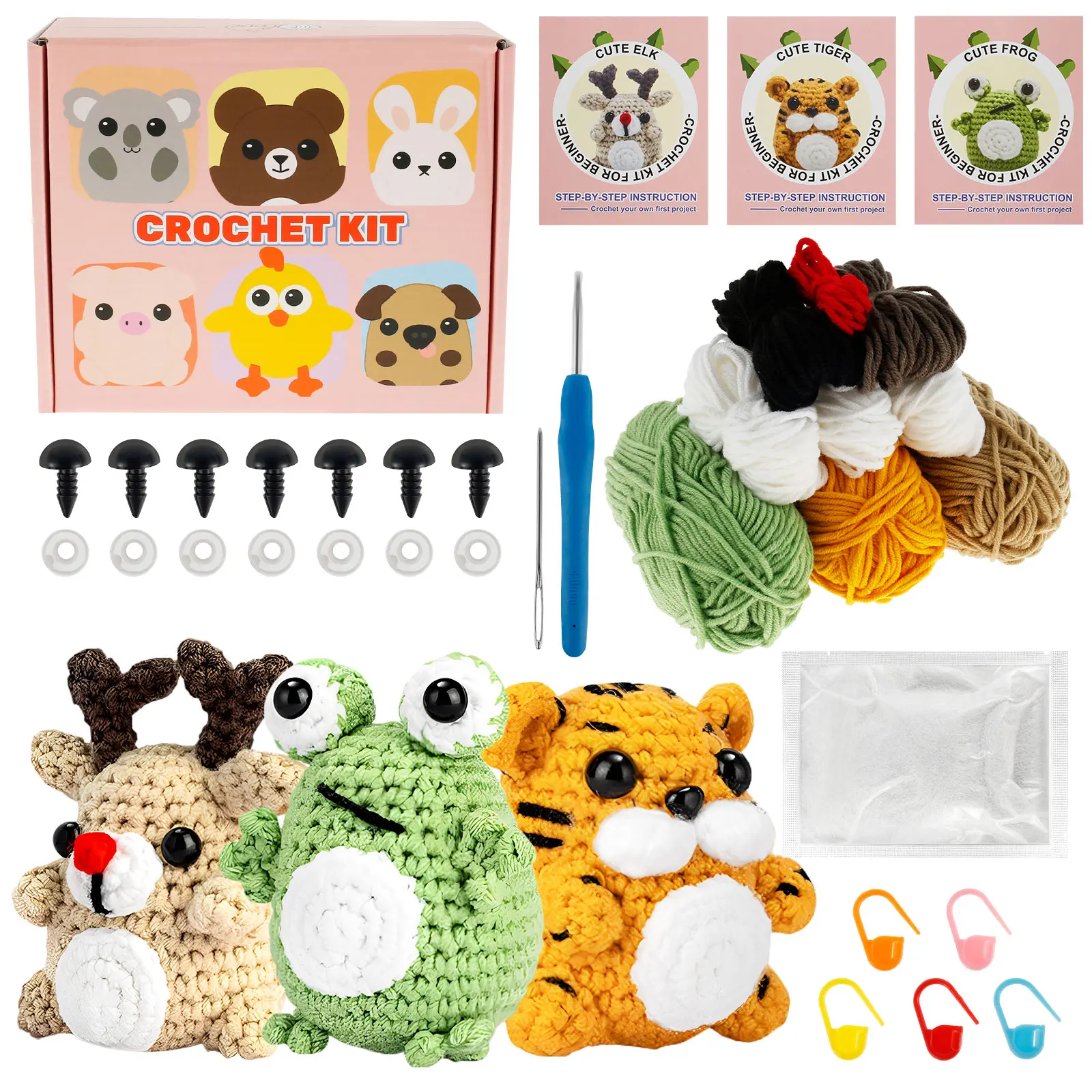 Crochet Animal Kits 