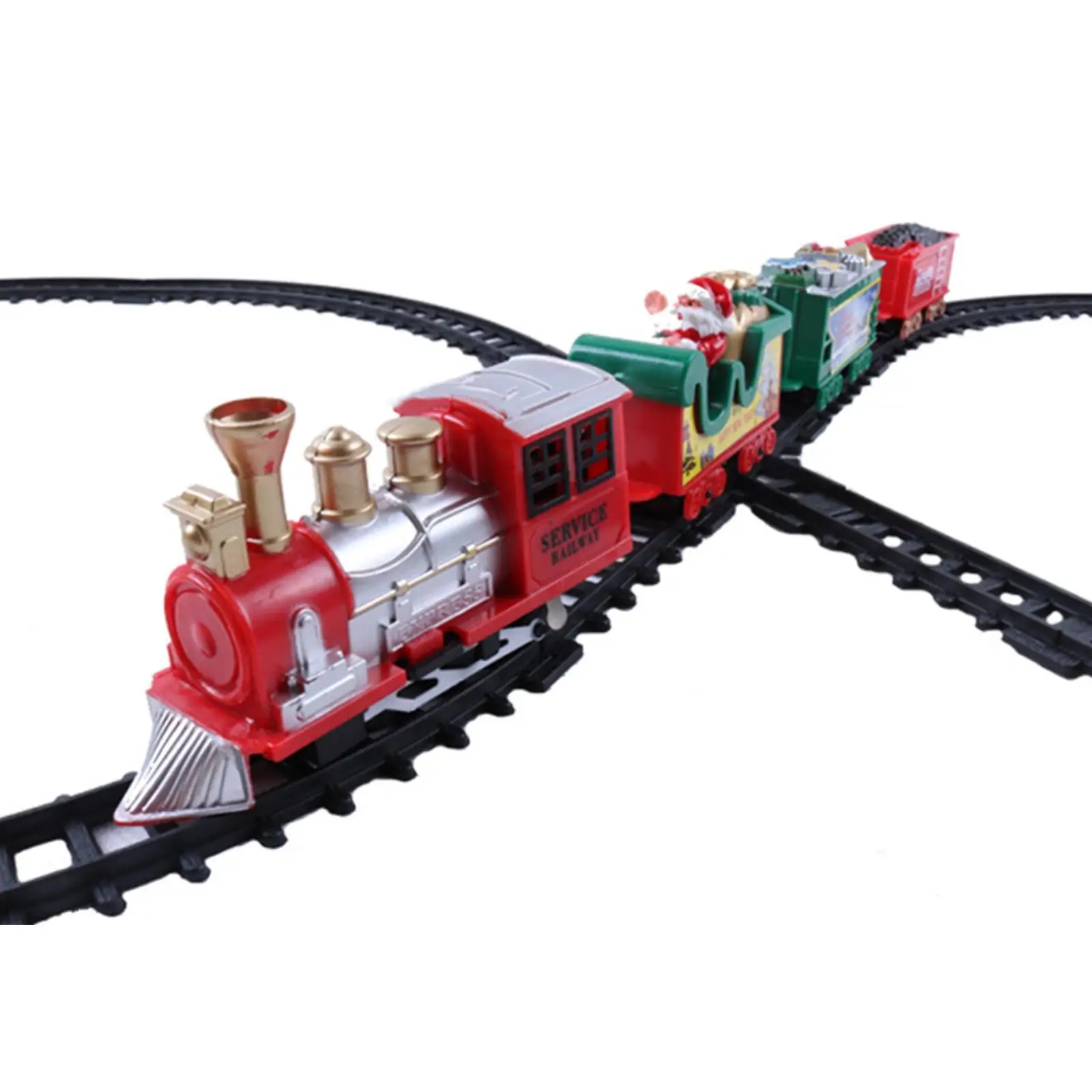 

Christmas Train Set Toy with Track Coal Mine Carriage Toys for Girls