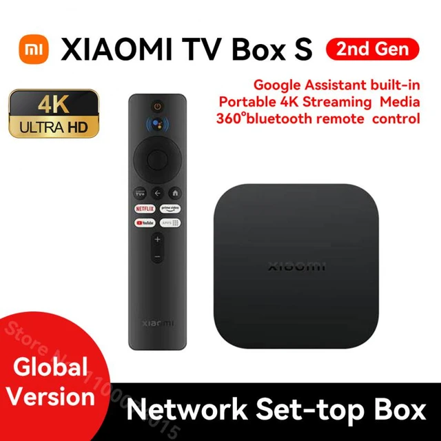 Original Global Version Xiaomi TV Box S 2nd Gen 4K Ultra HD 2G 8G WiFi  BT5.2 Google TV Cast Netflix Smart TV Box Media Player - AliExpress