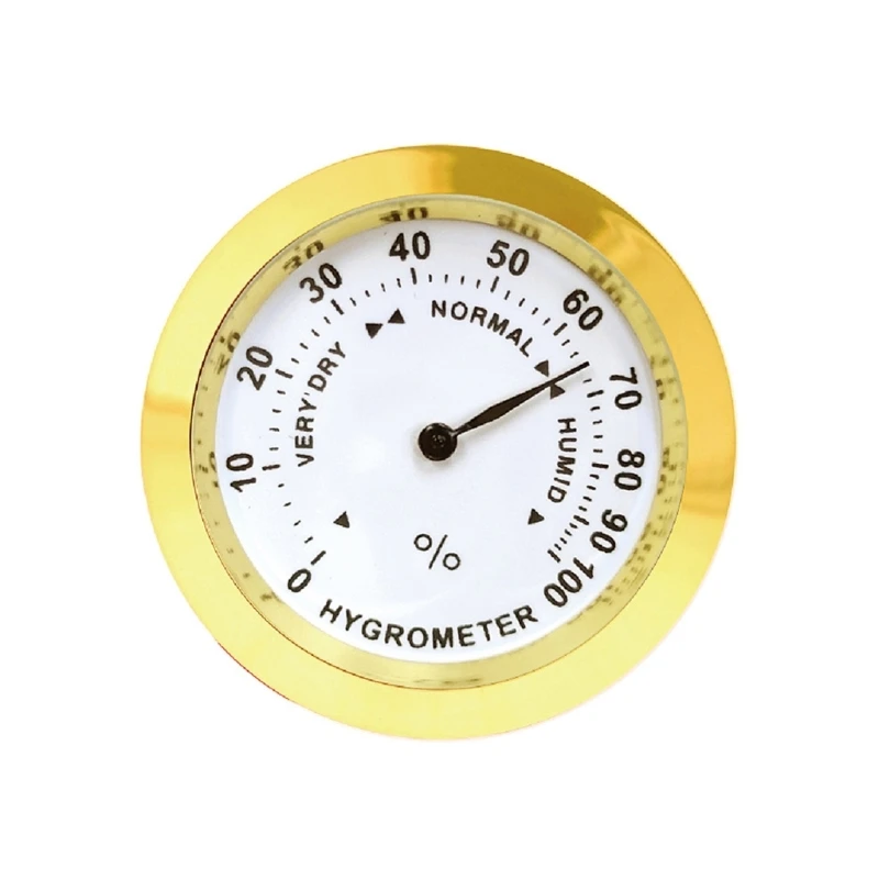 

Mini Indoor Thermometer Hygrometer Temperature Humidity Gauge for Home, Room, Outdoor, Mechanical Diameter 37mm