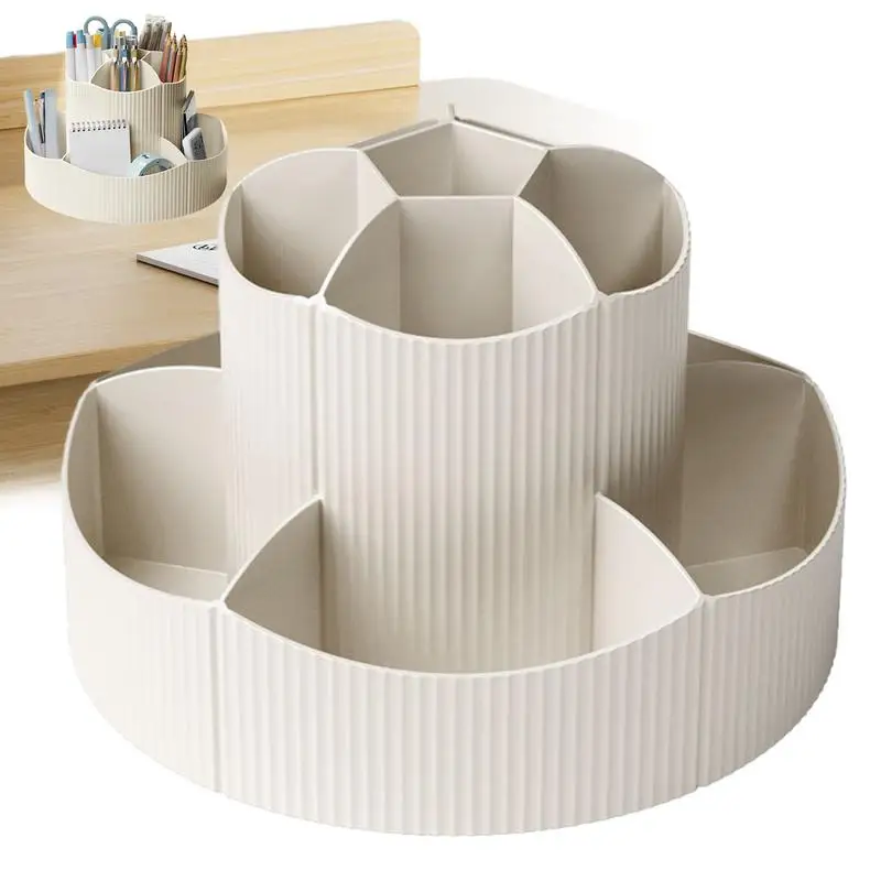 

Вращающийся держатель для ручек, вращающийся настольный органайзер для ручек, настольный органайзер, настольный органайзер для ручек, кистей, для школы и дома