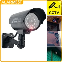 ALARMEST fausse caméra factice étanche sécurité CCTV caméra de Surveillance avec lumière Led rouge clignotante extérieure intérieure 1