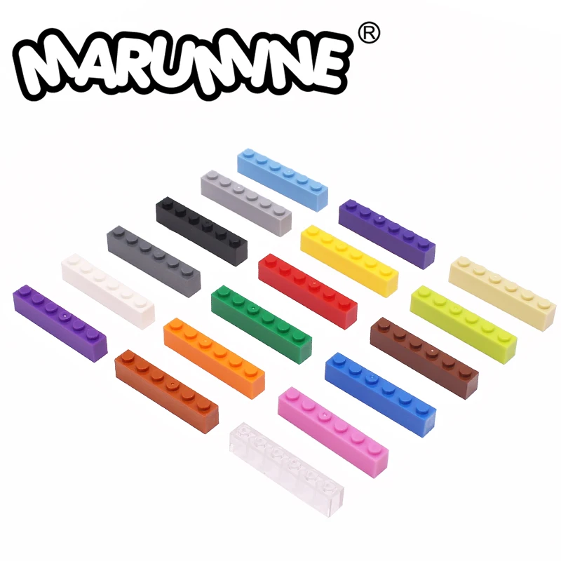 

Marumine 1x6 точек, строительные блоки 20 шт., классический креативный базовый кубик кубики MOC, детали, совместимые с 3009 аксессуарами, частицы