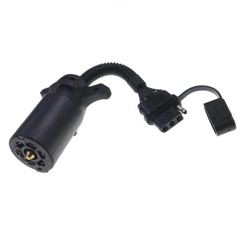 Plug adapter environment-friendly American 7-pin to 4-pin adapter with waterproof cover car plug adapter