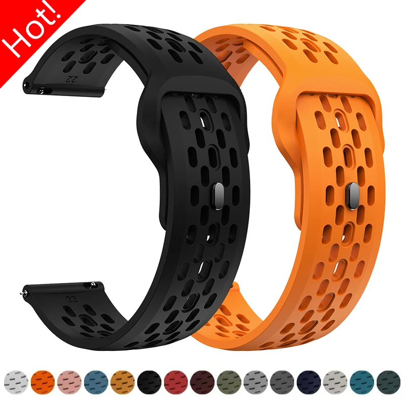 18mm 20mm 22mm Silikonarmband für Samsung Galaxy 7 6 5 4 40/44mm Classic 5Pro Armband für Huawei Watch GT7 6 Pro 46mm GT4 Band
