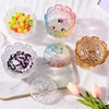 Storage Jar European Style Glass Tripod Butterfly Transparent Storage Tank Fruit Bowl Candy Jar Sugar Jar Spice Jar Ashtray 2