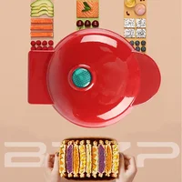Mini  Waffles Maker Bubble Egg Cake Oven Eggette Machine Love Heart Shaped Double-Sided Heating Breakfast Waffle Molds 2