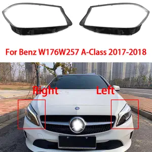 Kfz-Scheinwerferabdeckungen, kompatibel for Benz W176 2012–2016 A-Klasse  A180 A200 A260 A45 AMG. Scheinwerferabdeckung transparent, Lampenschirm,  Scheinwerferschale Plexiglas ( Color : 1PCS left side : : Auto &  Motorrad