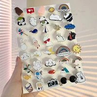 Shop Online for 10/50pcs Cute Random Badges - Personalized Cartoon Fashion Pins Set for Clothes, Bags, and More - Image 2