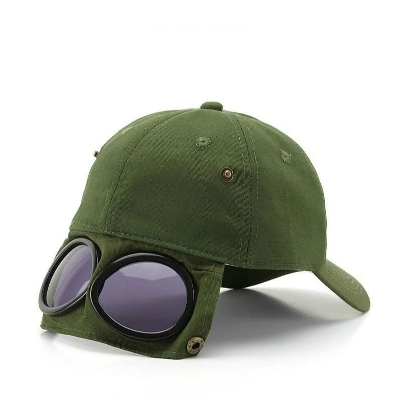 1 Stück Aviator Hat Koreanische Version der trendigen Brille Cap Sonnenbrille Baseball Cap Hip-Hop Persönlichkeit Cool Casual Summer Hat – Detail 14