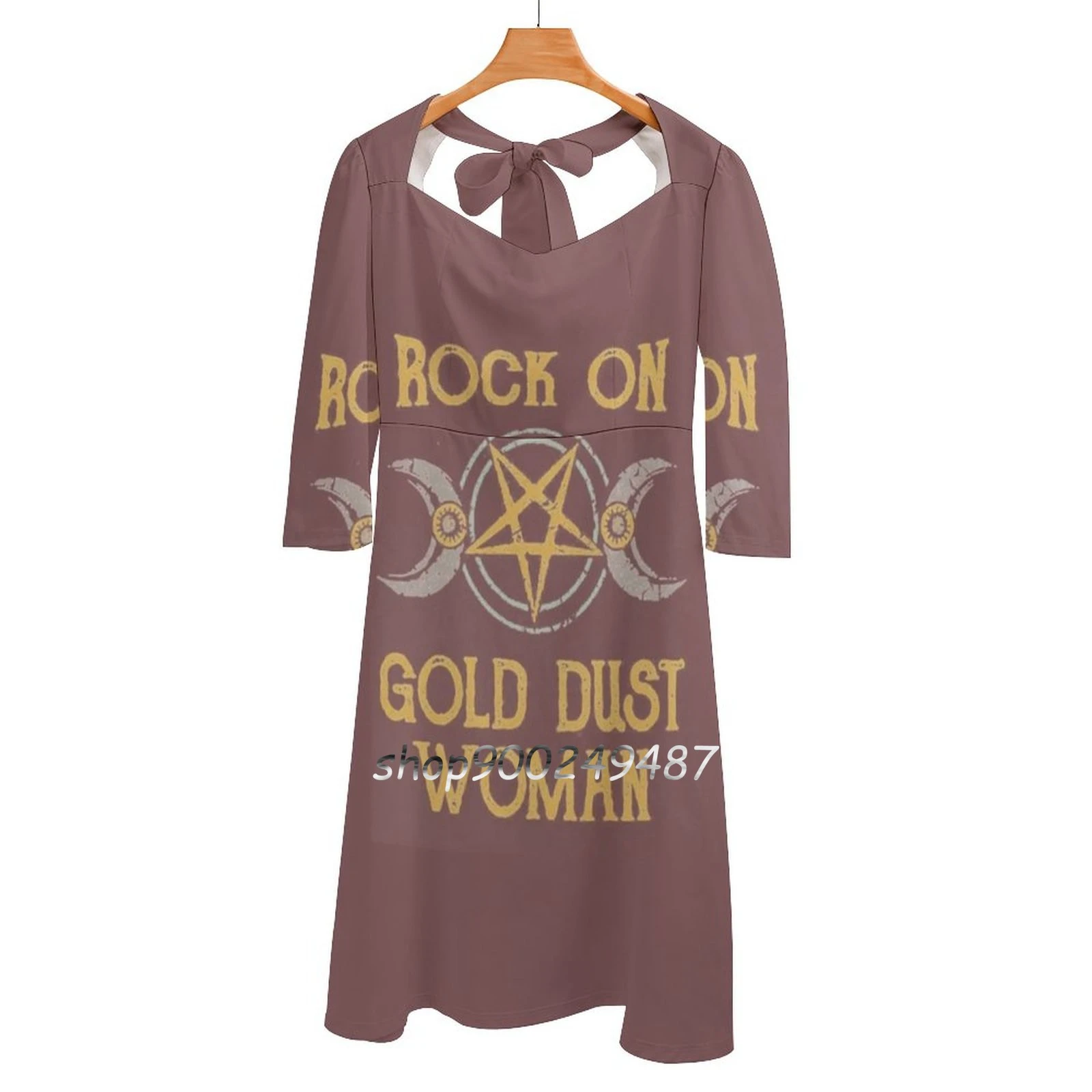 Gold Moon Stars Evening Party Dresses Midi Sexy Dress Female Sweet One  Piece Dress Korean Gold Moon Stars Mac Classic Rumours| | - AliExpress