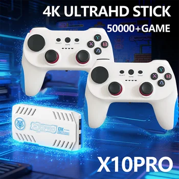 Nuova Console di Gioco X10 Pro 2026, 4K 128G, 50000+ Giochi, Console Video TV con Gamepad Wireless, Giochi Arcade Classici
