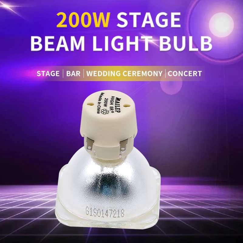 Hot 5R 200W LAMP Moving Beam Lamp metal halide lamps msd platinum 5r lamp stage light for Philips UHP 200w bulb