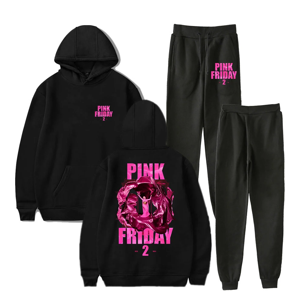 

Nicki Minaj Alternative Cover Hoodies Set Pink Friday 2 Album Merch Women Man Fashion Casual Streetwear