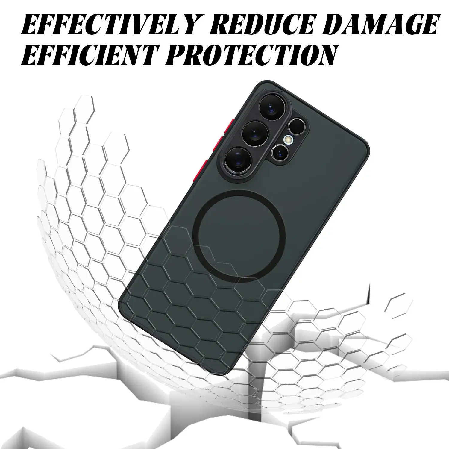 Enhanced Magnetic Shockproof Phone Case with Magnet Shell Sleeve - Full Protection Cover