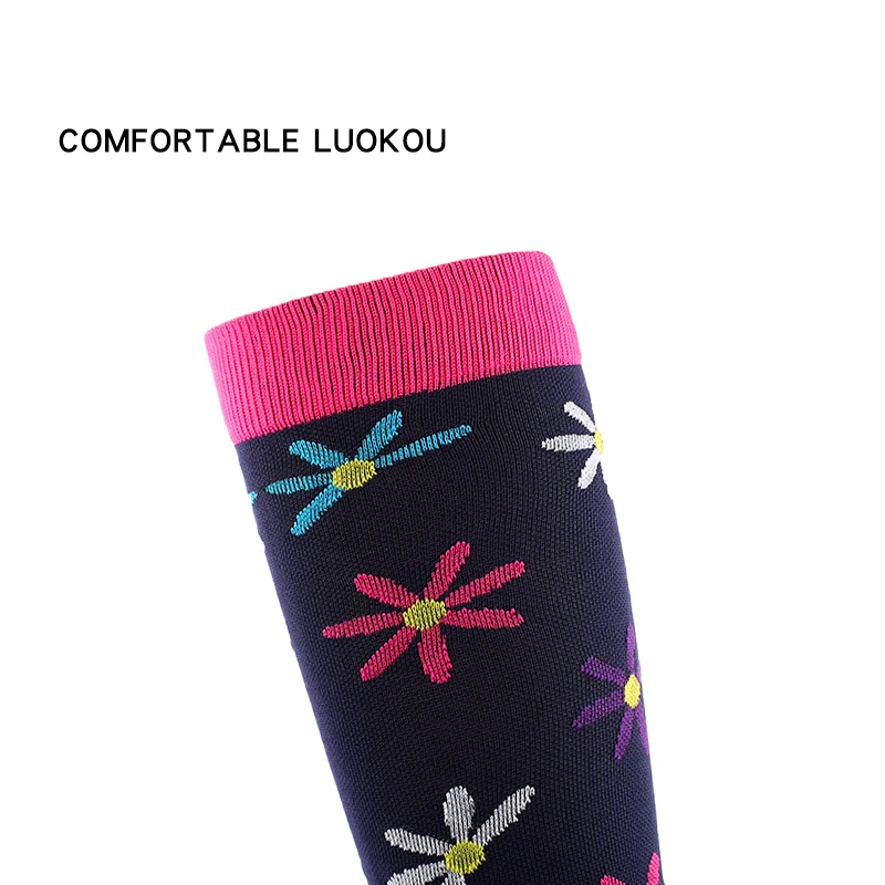 2022 Spring New Compression Socks Athletic Unisex Breathable Nursing Socks Fit for Running Hiking Flight Travel For Athelete