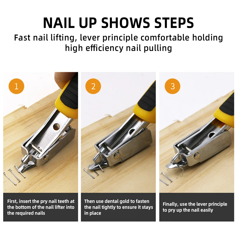 Upholstery Staple Remover Nail Puller Office Professional Hand Woodworking Nail Remover Nails Pulling High Hardness Non-Slip