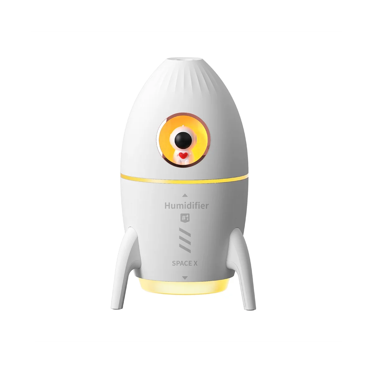 

350Ml Astronaut Humidifier Spray Desktop Home Bedroom Mini Aromatherapy Machine USB Charge Purifier,White